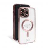 Чехол с функцией MagSafe для Apple iPhone 14 Pro Max pink (06) матовый