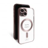 Чохол із функцією MagSafe для Apple iPhone 15 pink (06) матовий