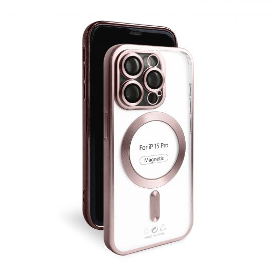 Чехол с функцией MagSafe для Apple iPhone 15 Pro pink (06) матовый - купить за 221.50 грн в Киеве, Украине
