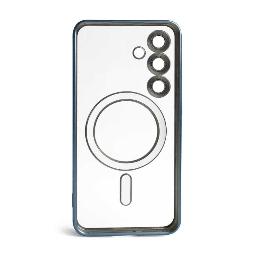 Чехол с функцией MagSafe для Samsung Galaxy S24/S921 (2024), S25/S931 (2025) dark blue (07) матовый