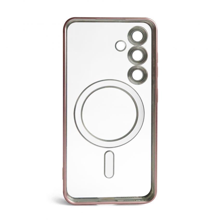 Чехол с функцией MagSafe для Samsung Galaxy S24/S921 (2024), S25/S931 (2025) pink (06) матовый