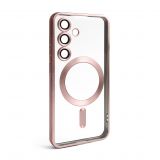 Чехол с функцией MagSafe для Samsung Galaxy S24/S921 (2024), S25/S931 (2025) pink (06) матовый