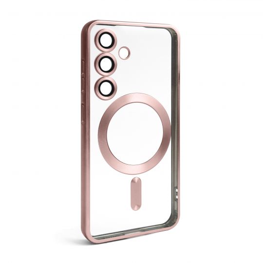 Чехол с функцией MagSafe для Samsung Galaxy S24/S921 (2024), S25/S931 (2025) pink (06) матовый