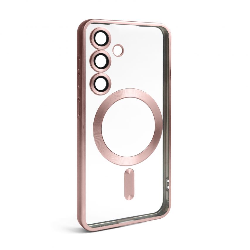 Чехол с функцией MagSafe для Samsung Galaxy S24/S921 (2024), S25/S931 (2025) pink (06) матовый