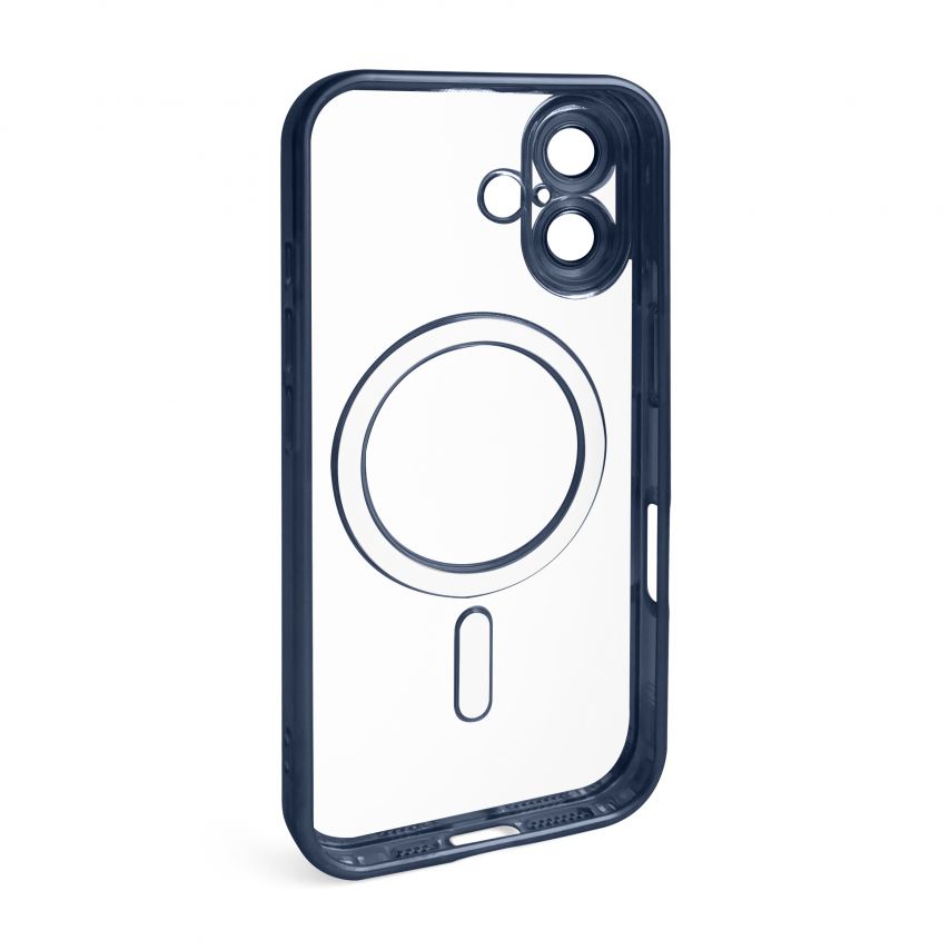 Чохол із функцією MagSafe для Apple iPhone 16 dark blue (07) матовий