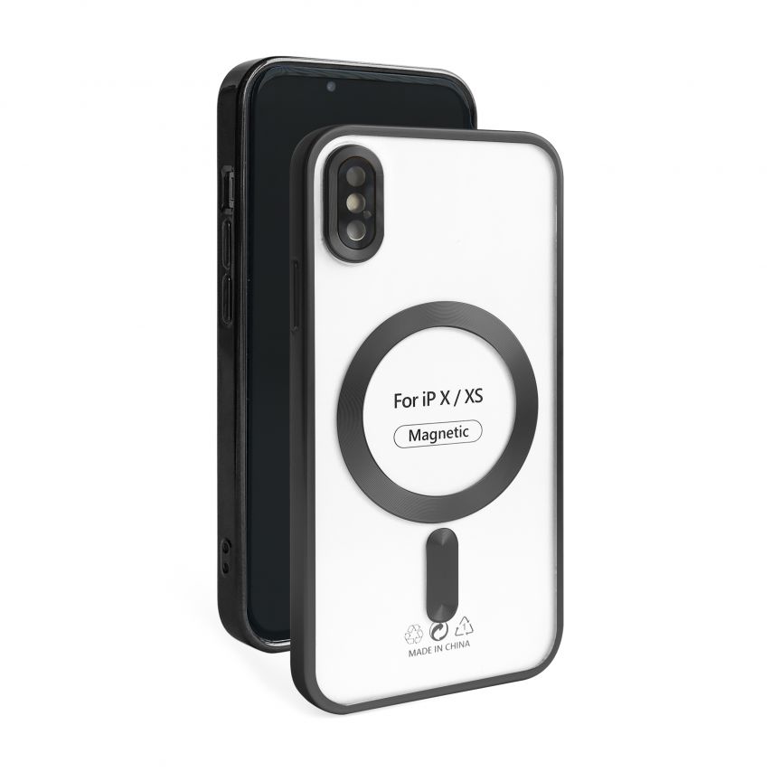 Чохол із функцією MagSafe для Apple iPhone X, Xs black (09) матовий