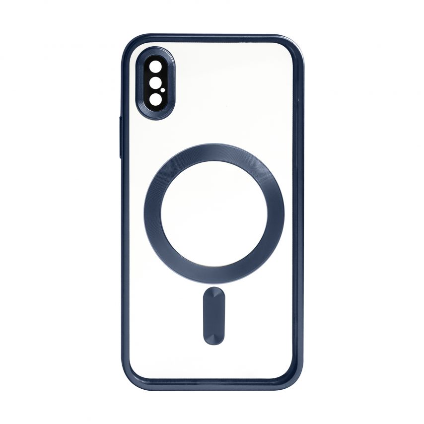 Чохол із функцією MagSafe для Apple iPhone X, Xs dark blue (07) матовий
