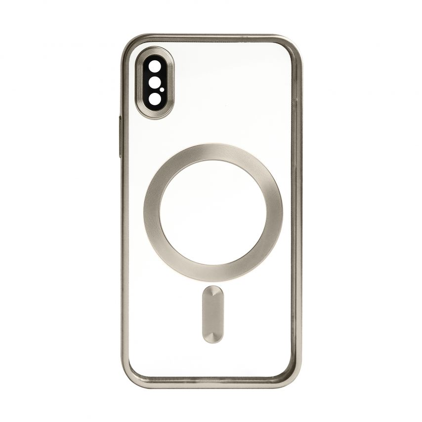 Чехол с функцией MagSafe для Apple iPhone X, Xs grey (12) матовый