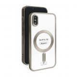 Чехол с функцией MagSafe для Apple iPhone X, Xs grey (12) матовый