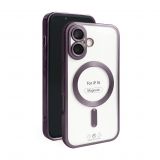 Чехол с функцией MagSafe для Apple iPhone 16 violet (02) матовый