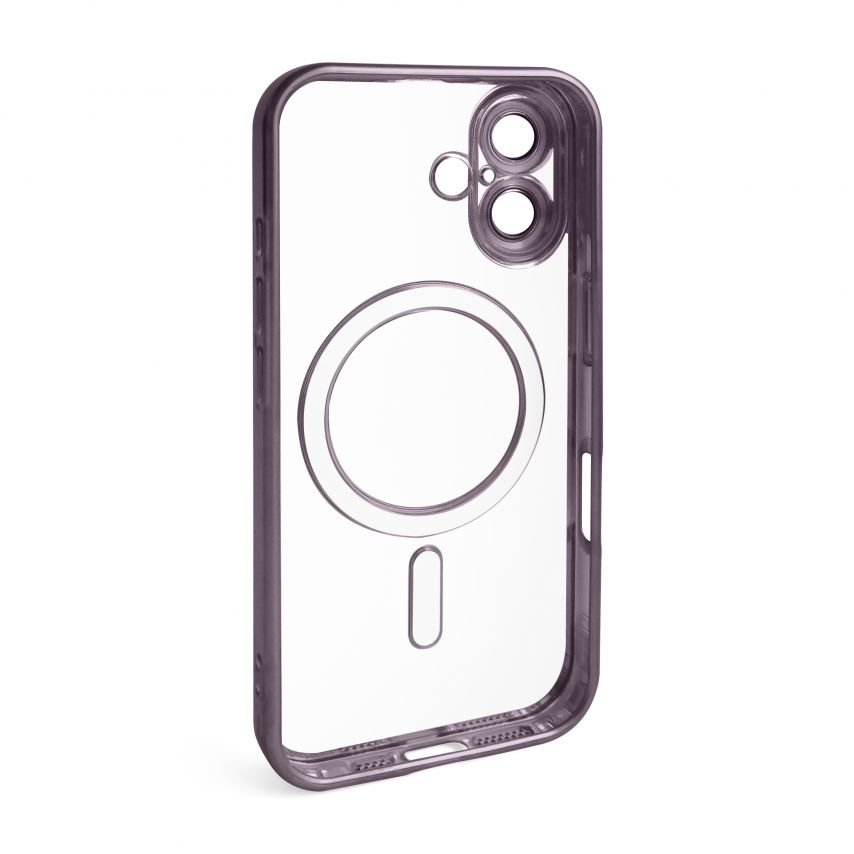 Чехол с функцией MagSafe для Apple iPhone 16 violet (02) матовый