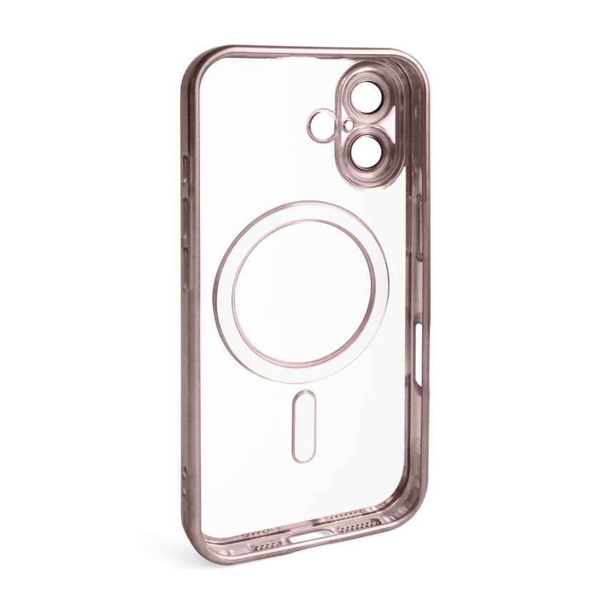 Чехол с функцией MagSafe для Apple iPhone 16 pink (06) матовый