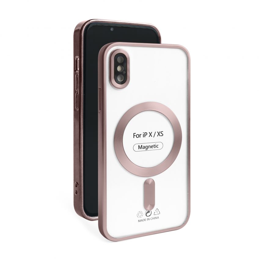 Чохол із функцією MagSafe для Apple iPhone X, Xs pink (06) матовий