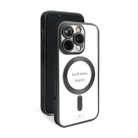 Чехол с функцией MagSafe для Apple iPhone 16 Pro black (09) матовый - купить за 221.50 грн в Киеве, Украине