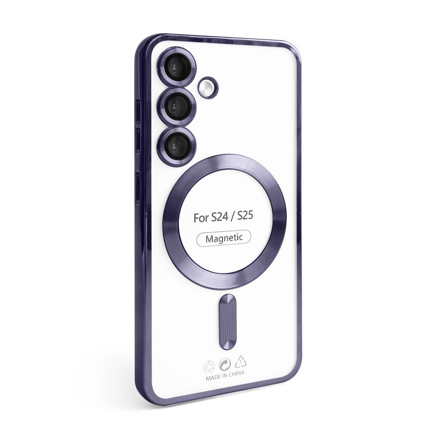 Чохол з функцією MagSafe для Samsung Galaxy S24/S921 (2024), S25/S931 (2025) violet (02)