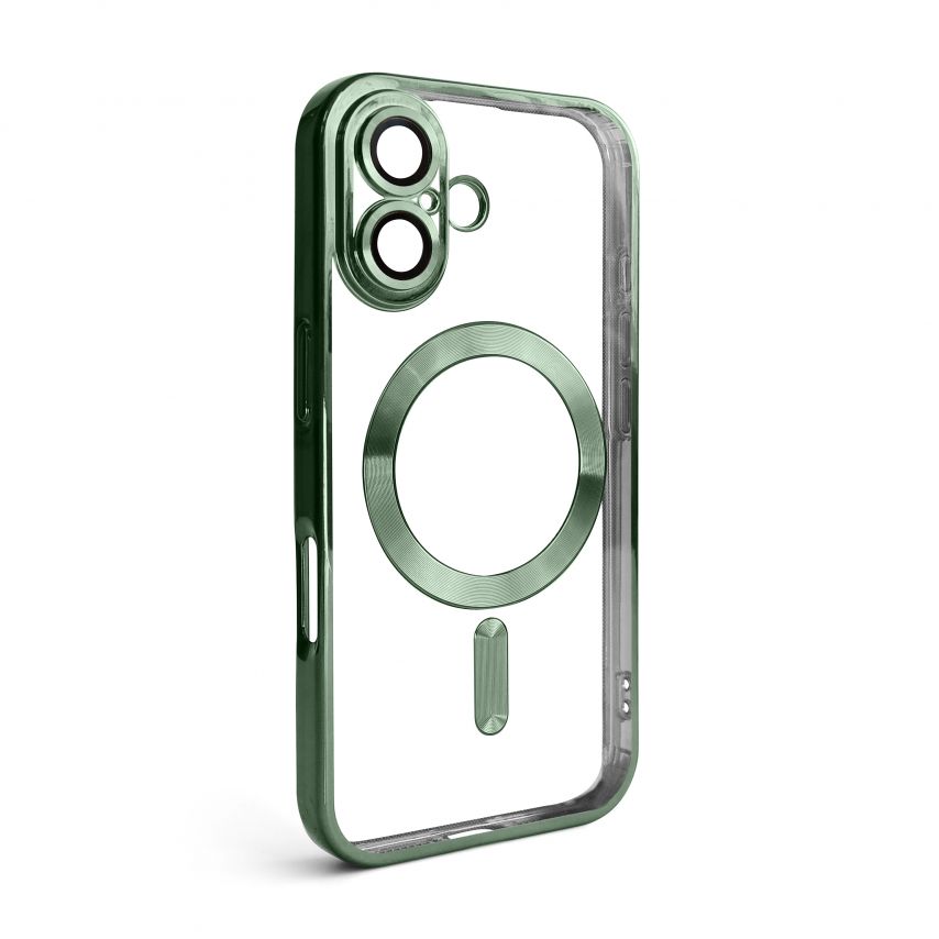 Чехол с функцией MagSafe для Apple iPhone 16 olive (08)