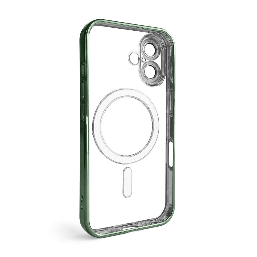 Чехол с функцией MagSafe для Apple iPhone 16 olive (08)