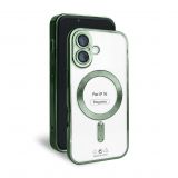 Чехол с функцией MagSafe для Apple iPhone 16 olive (08)