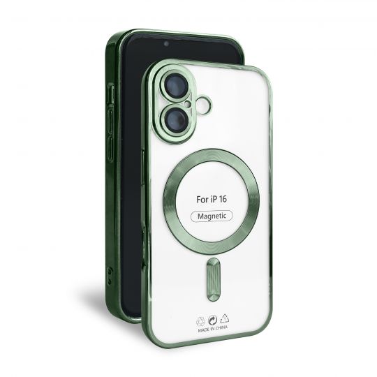 Чехол с функцией MagSafe для Apple iPhone 16 olive (08) - купить за 224.50 грн в Киеве, Украине