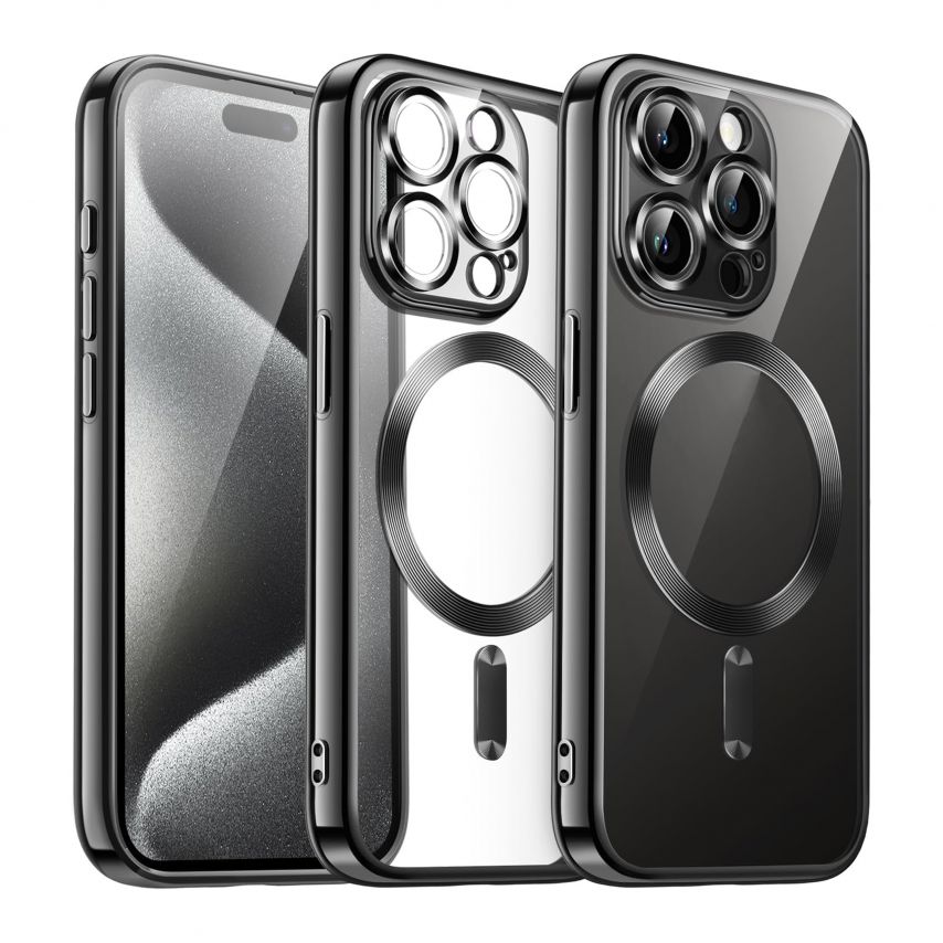 Чохол з функцією MagSafe для Apple iPhone 16 black (09)
