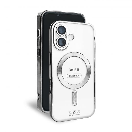 Чохол з функцією MagSafe для Apple iPhone 16 silver (10)