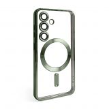 Чохол з функцією MagSafe для Samsung Galaxy S24/S921 (2024), S25/S931 (2025) olive (08)