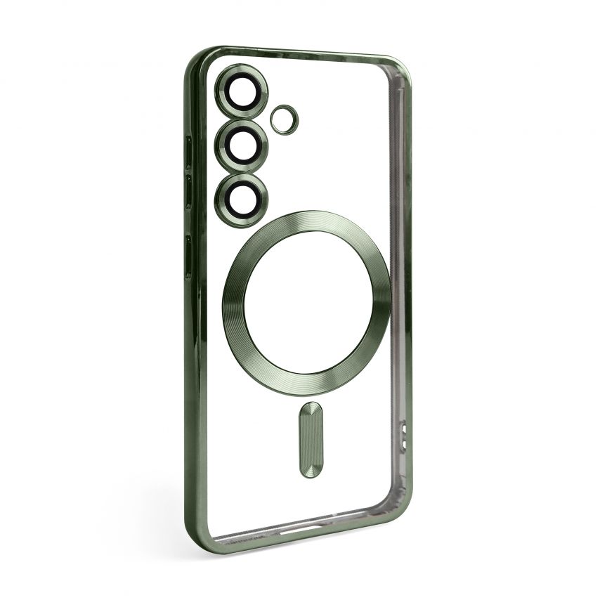 Чохол з функцією MagSafe для Samsung Galaxy S24/S921 (2024), S25/S931 (2025) olive (08)