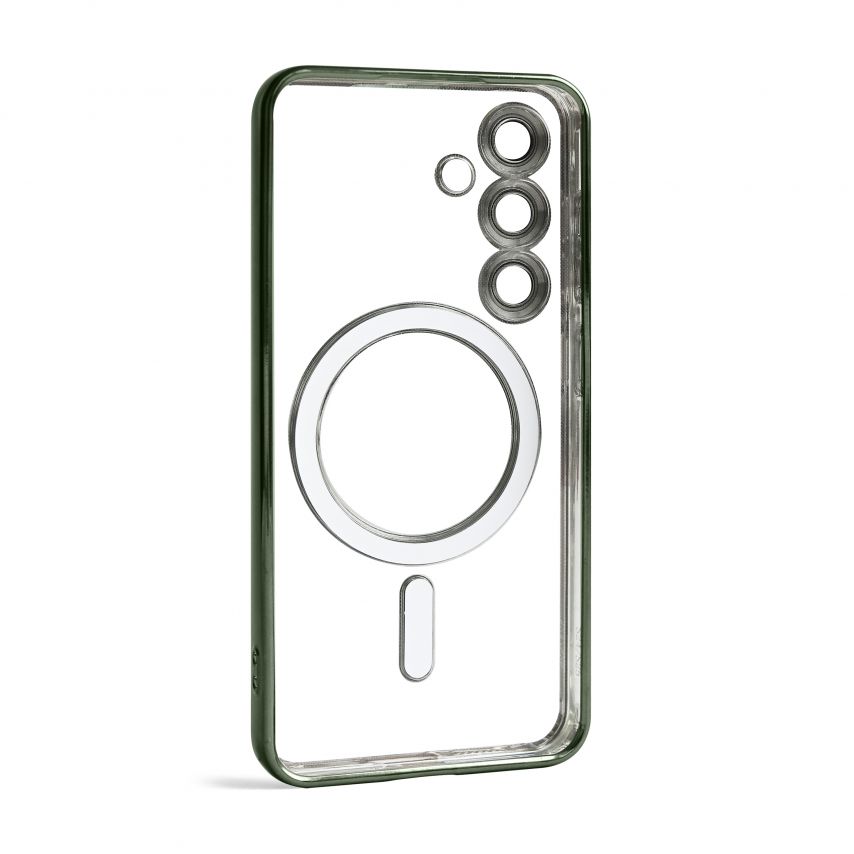 Чохол з функцією MagSafe для Samsung Galaxy S24/S921 (2024), S25/S931 (2025) olive (08)