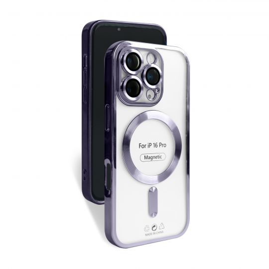 Чехол с функцией MagSafe для Apple iPhone 16 Pro violet (02) - купить за 224.50 грн в Киеве, Украине