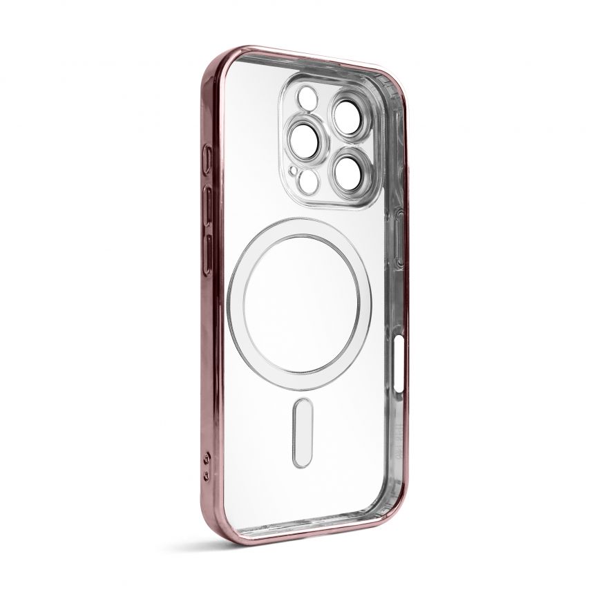 Чехол с функцией MagSafe для Apple iPhone 16 Pro rose gold (06)
