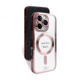 Чехол с функцией MagSafe для Apple iPhone 16 Pro rose gold (06)