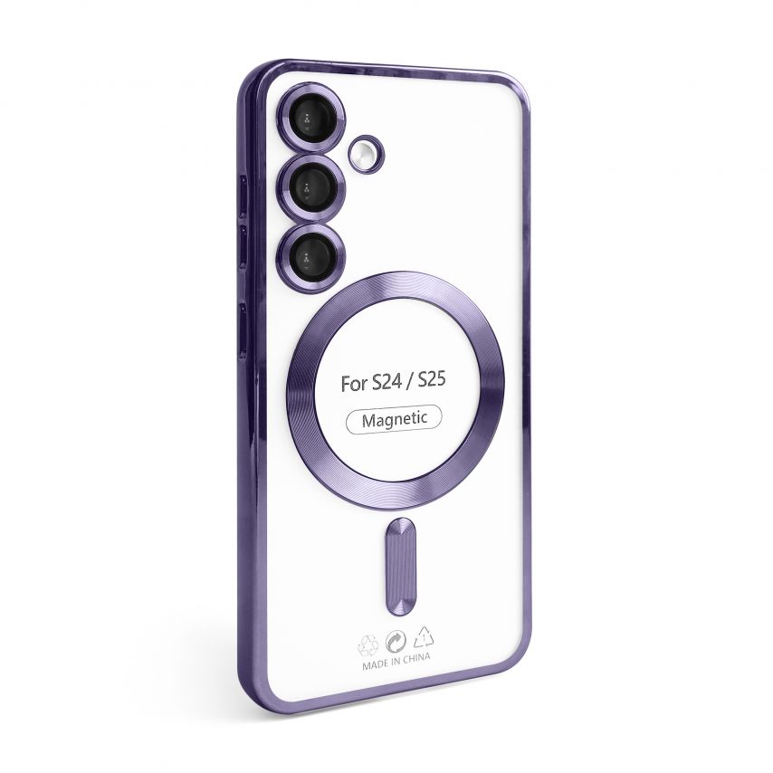 Чехол с функцией MagSafe для Samsung Galaxy S24/S921 (2024), S25/S931 (2025) purple (11)