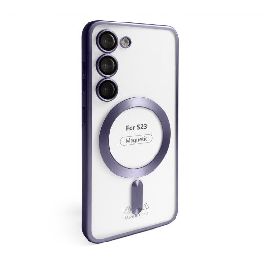 Чохол з функцією MagSafe для Samsung Galaxy S23/S911 (2023) violet (02) - купити за 221.50 грн у Києві, Україні