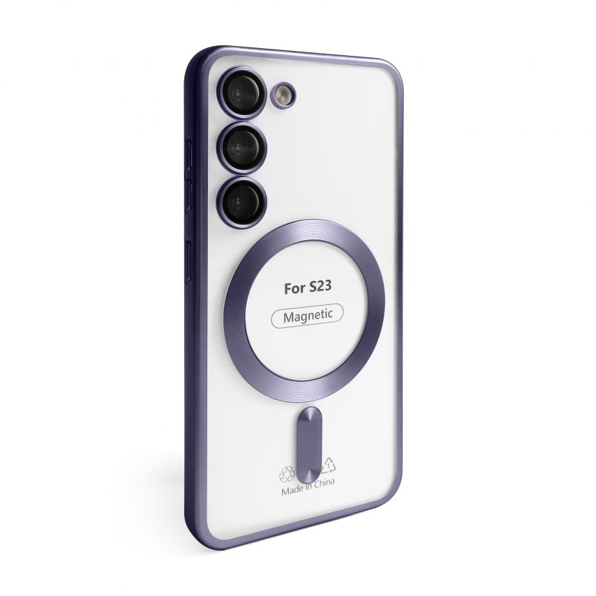 Чехол с функцией MagSafe для Samsung Galaxy S23/S911 (2023) violet (02)