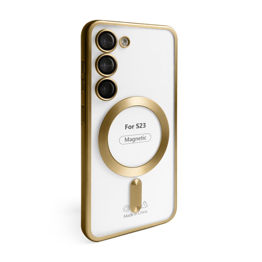 Чохол з функцією MagSafe для Samsung Galaxy S23/S911 (2023) gold (03)