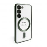 Чохол з функцією MagSafe для Samsung Galaxy S23/S911 (2023) olive (08)