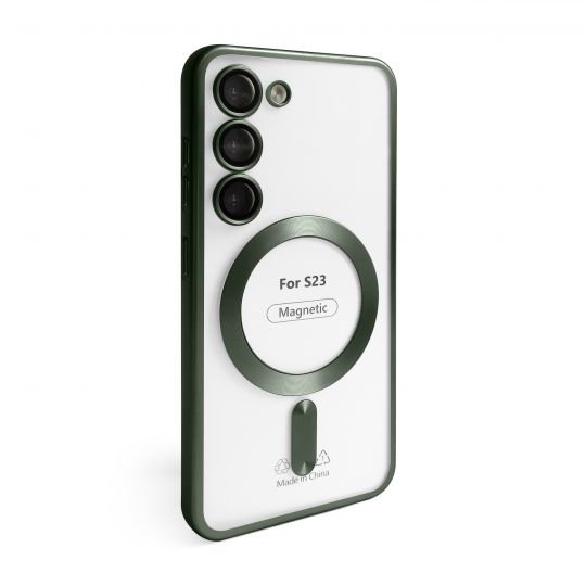 Чохол з функцією MagSafe для Samsung Galaxy S23/S911 (2023) olive (08) - купити за 221.50 грн у Києві, Україні