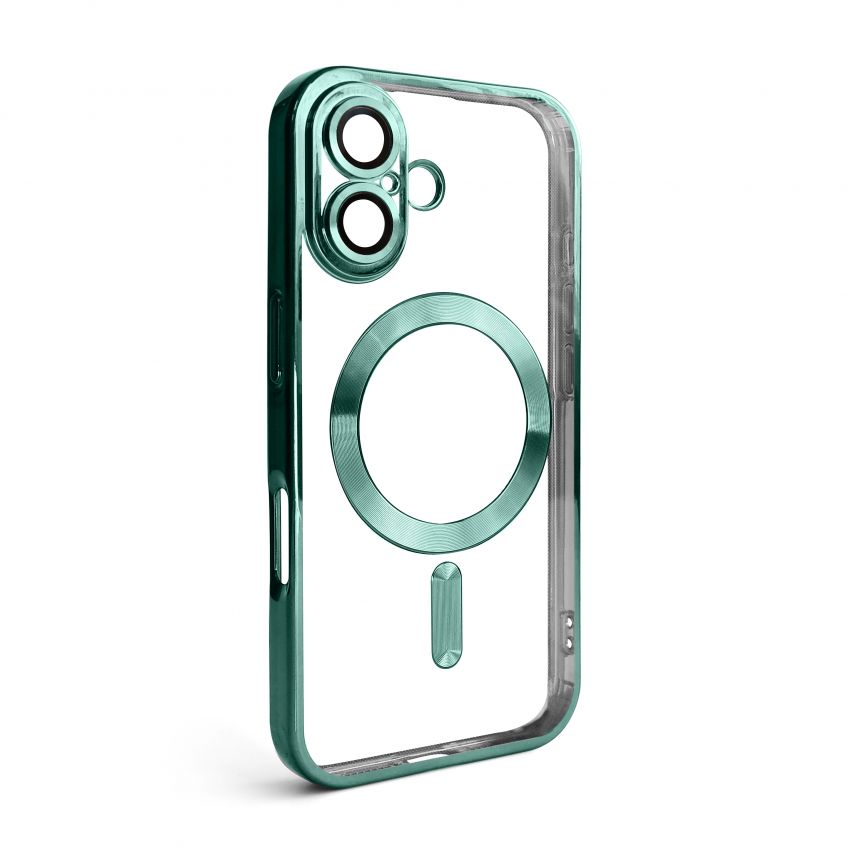 Чохол з функцією MagSafe для Apple iPhone 16 green (05)