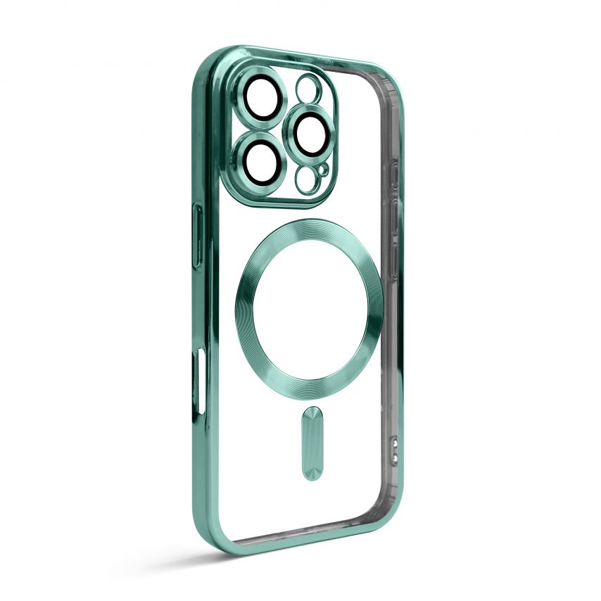 Чехол с функцией MagSafe для Apple iPhone 16 Pro green (05)