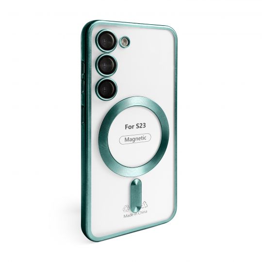 Чохол з функцією MagSafe для Samsung Galaxy S23/S911 (2023) green (05) - купити за 221.50 грн у Києві, Україні