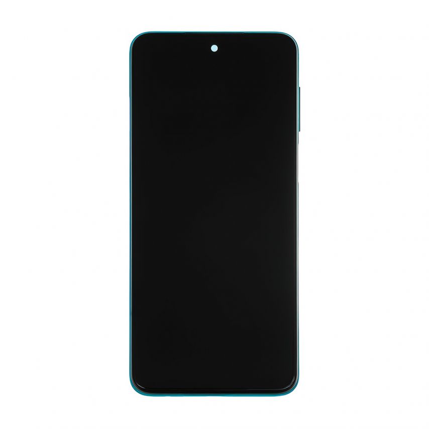 Дисплей (LCD) для Xiaomi Redmi Note 9S, Redmi Note 9 Pro з тачскріном та рамкою blue Original Quality