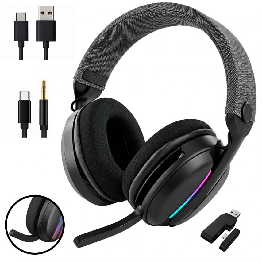 Ігрові навушники Bluetooth WALKER WBT-83 black