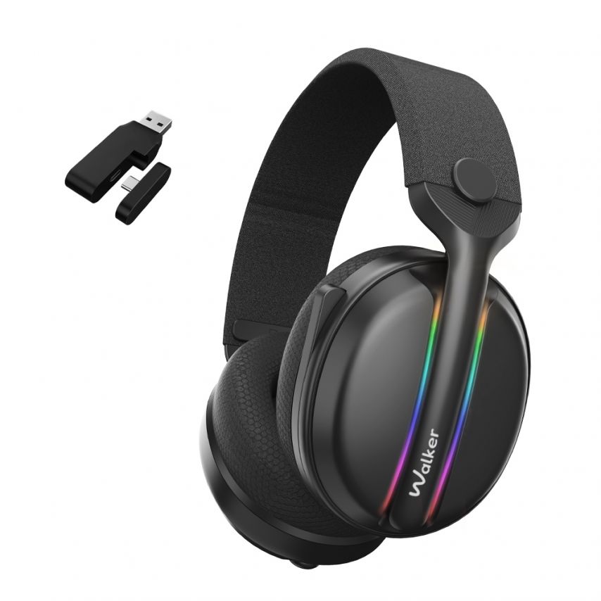 Ігрові навушники Bluetooth WALKER WBT-83 black
