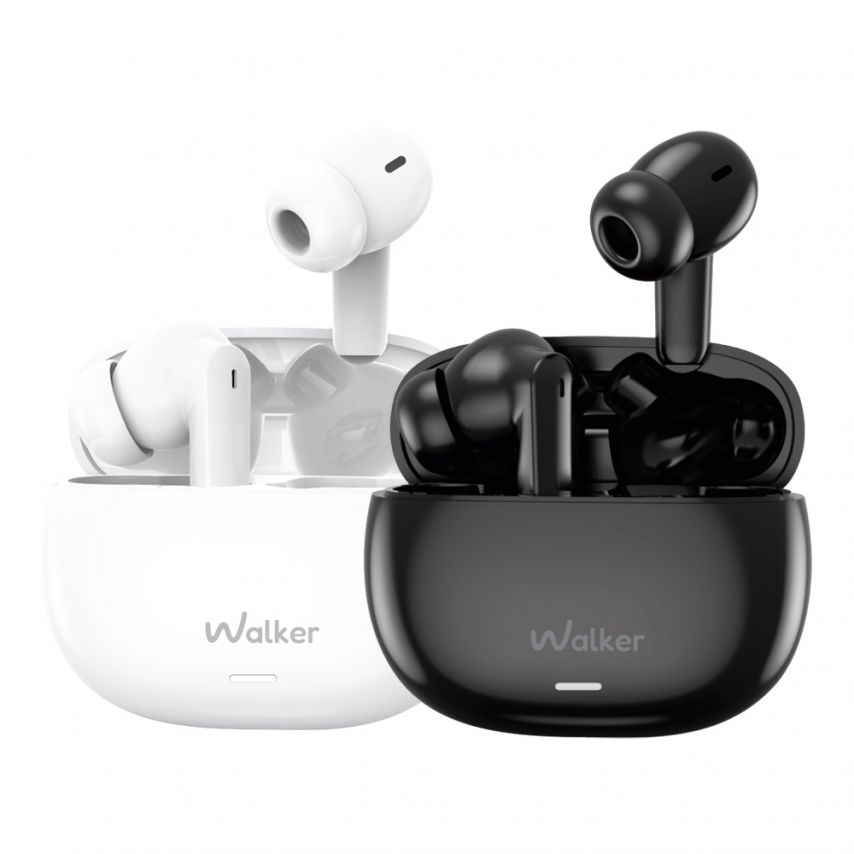 Навушники Bluetooth WALKER WTS-67 ANC+ENC black