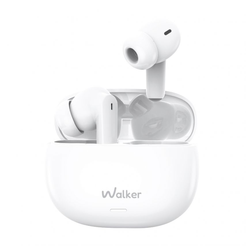 Навушники Bluetooth WALKER WTS-67 ANC+ENC white