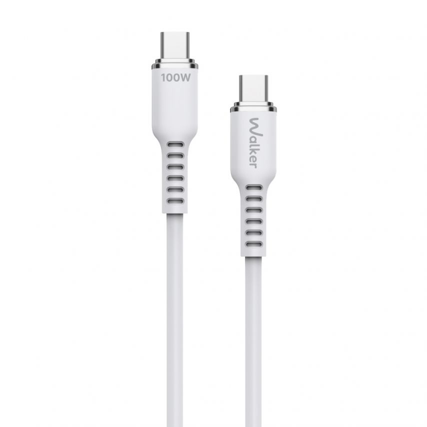Кабель USB WALKER C795 Type-C to Type-C 100W white
