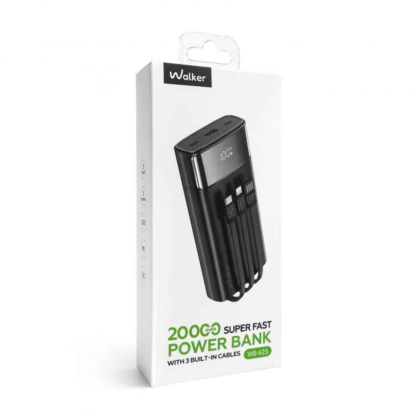 Power Bank WALKER WB-625 20000mAh black