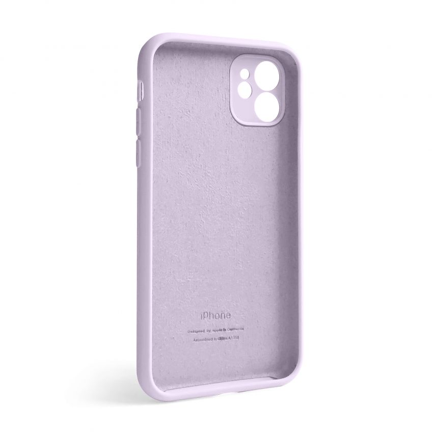 Чехол Full Silicone Case для Apple iPhone 12 lilac purple (72) закрытая камера