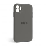 Чехол Full Silicone Case для Apple iPhone 12 titanium grey (74) закрытая камера