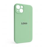 Чехол Full Silicone Case для Apple iPhone 13 pistachio (71) закрытая камера